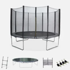 sweeek Trampolino 370cm con pacchetto di accessori