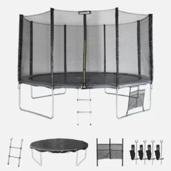 sweeek Trampolino 400cm con pacchetto di accessori