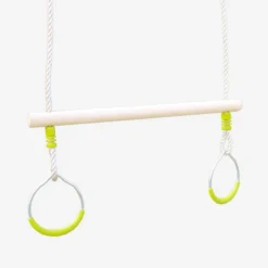 sweeek Trapezio in legno con anelli metallici per il cavalletto