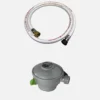 sweeek Tubo flessibile per gas butano Quick-On con regolatore di pressione