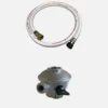 sweeek Tubo flessibile per gas propano Quick-On con regolatore di pressione, 1,5m 27mbar