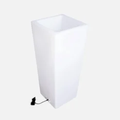 sweeek Vaso luminoso LED colore bianco con batteria ricaricabile